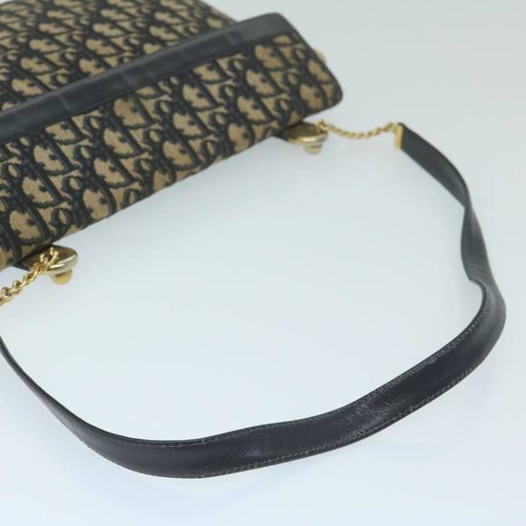 Christian Dior Trotter Canvas Shoulder Bag Navy Auth ep2928 - Picture 7 of 16